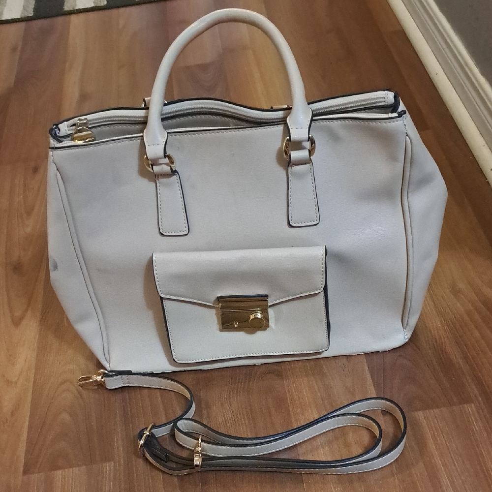 Christian Lacroix Elegant Cream Satchel
